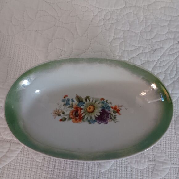 Greiner & Herda Oberkotzau GHO Bavarian Lusterware Oval Porcelain Dish - Picture 2 of 8